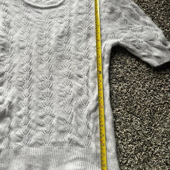 Vintage Westbound Blouse Women Small White Lambswool & Angora Knit Fairy Cottage - Picture 6 of 7